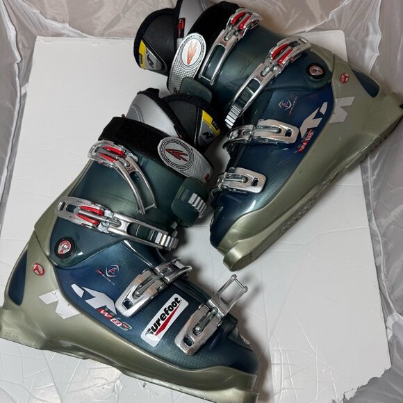 Nordica W8 Men’s Ski Boots Size 10 US 315mm Blue/Gray 4 Buckle All-Mountain - Picture 2 of 8